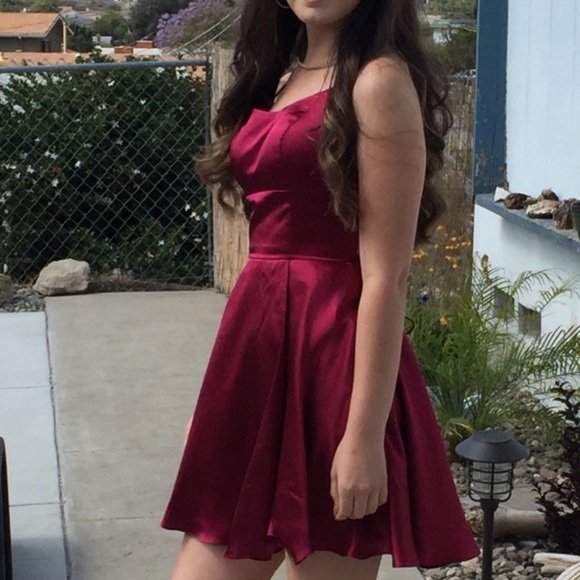 sherri hill wine dress